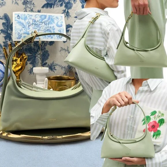 🆕 OROTON 🧿 NWOT Cinder Mini Baguette Shoulder Bag, Agave Green - Picture 1 of 12